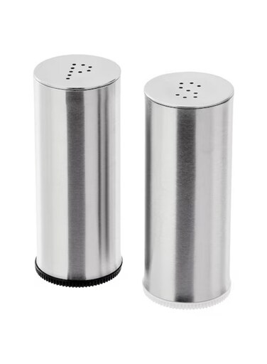Generic Salt Pepper Shaker Set Of 2 Stainless Steel
