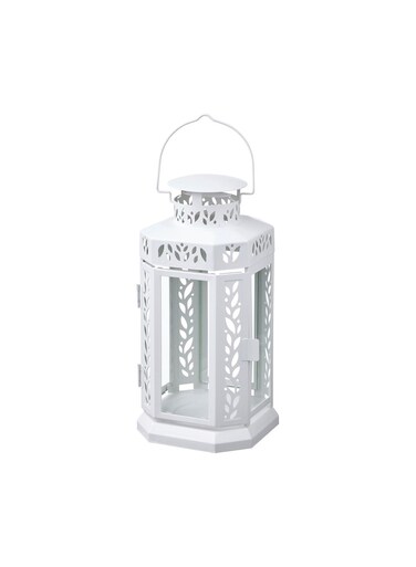 Generic Lantern For Block Candle Indoor And Outdoor White 28cm