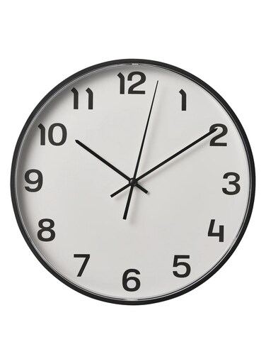 Generic Wall Clock Low Voltage Black