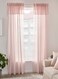 Generic Curtains 1 Pair Pale Pink 145x300cm