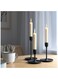 Generic Candlestick Candle Holders Set Of 3 Black