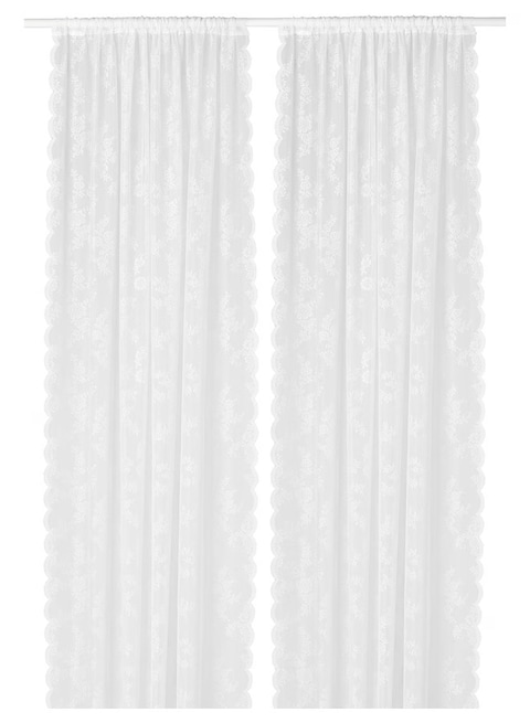 Generic Net Curtains 1 Pair Off White 145X300cm