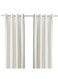 Generic Room Darkening Curtains 1 Pair White 145X300cm