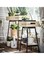 Generic Plant Stand Pine Black 55cm