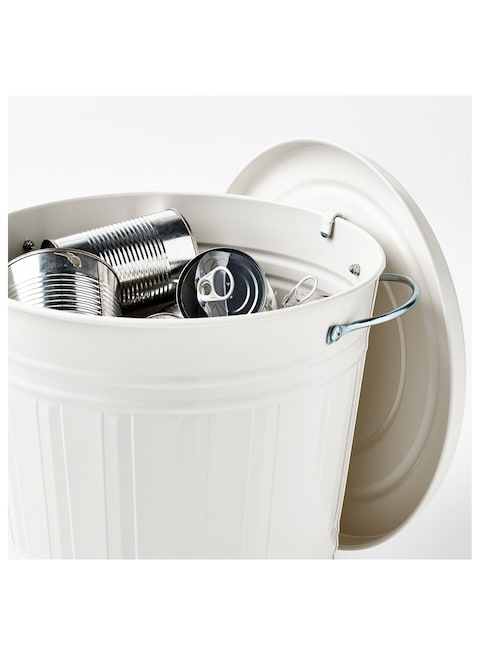 Generic Bin With Lid White Colour 16 L