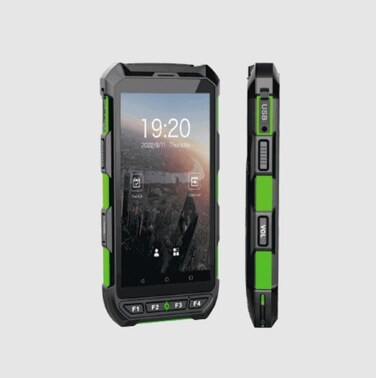 ZKTeco Horus H1 Rugged Hybrid Biometric &amp; QR Code Handheld Mobile Time Attendance Terminal With 5.5-inch IPS Capacitive Touch Screen of 720 x 1440 Resolution.