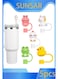 Straw Cover Cap for Stanley Cup,Silicone Straw Topper Compatible with 30&amp;40 Oz Tumbler with Handle,10mm 0.4in Dust-Proof Reusable Straw Tips Lids (5Pcs Straw Cover Animal shape)