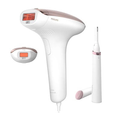 Philips Lumea IPL Hair Removal Device With 2 Attachments For Face And Body BRI921 Multicolour
