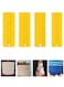 4 Pcs/set Cake Scraper Decorating Plastic Sawtooth Comb Mousse Butter Cream Cake Edge Tools Plastic Sawtooth Cake Icing Smoother Kitchen Baking Cake Edge DIY Tool - Yellow