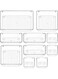 CHIC 10pcs Clear Plastic Drawer Organizer Set,Desk Drawer Divider Organizers and Storage Bins Storage box for Makeup, Jewelry, Gadgets for Kitchen, Bedroom, Bathroom, Office