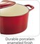 Tramontina Since 1911, Made In Brazil Series 1000 5.5 Qt Red Enameled Cast Iron Covered Round Dutch Oven