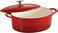 Tramontina Since 1911, Made In Brazil Series 1000 7 Qt Red Enameled Cast Iron Covered Oval Dutch Oven