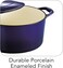 Tramontina Since 1911, Made In Brazil Series 1000 5.5 Qt Cobalt Enameled Cast Iron Covered Round Dutch Oven