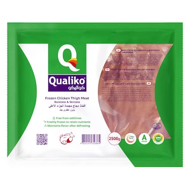 كواليكو فخذ دجاج مجمد بدون عظم وجلد، 2.5 كلغ
