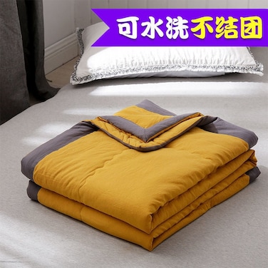 Cotton. ] Air-Conditioned Quilt, Summer Cool Quilt, Spring &amp; Fall Thin Quilt, Quilt Core, Single And Double Kidsren'S Student Quilt