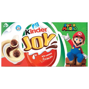 Kinder Joy Milk and Cocoa Cream with Wafer Bites with Surprise Toy, 20g, Pack of 3