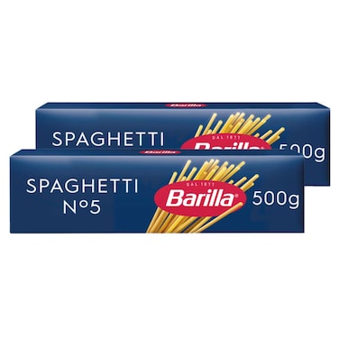 باريلا معكرونة سباغيتي رقم 5، 500 غرام حزمة من 2