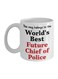 Best Future Chief Of Police Printed Ceramic Coffee Mug White/Black/Red