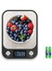 Accuracy Digital Kitchen Scale with Large LCD Display - Stainless Steel Platform - Ultra Slim Design - Weighs from 11lb\/5kg to 33lb\/15kg - Black Color