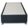 Upholstered Divan Bed Base with Fabric Finish and Supporting Feet, SCAB100, 100 x 200cm, Dark Grey