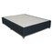 Upholstered Divan Bed Base with Fabric Finish, Split Base Design and Supporting Feet, SCAB150, 150 x 200cm, Dark Grey