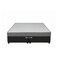 Upholstered Divan Bed Base with Fabric Finish, Split Base Design and Supporting Feet, SCAB180, 180 x 200cm, Dark Grey