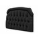 Upholstered Bed Headboard with Diamond Button Tufting, Curved Top Design and Padded Fabric Finish, SCAH100, 100cm, Dark Grey