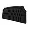 Upholstered Bed Headboard with Diamond Button Tufting, Curved Top Design and Padded Fabric Finish, SCAH200, 200cm, Dark Grey