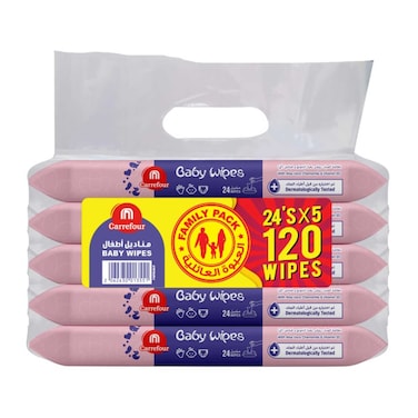 CRF BABY WIPES ALOE VERA 24'SX5