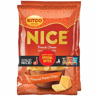 Kitco Nice Natural Potato Chips Assorted Variety, 14g, Pack of 21