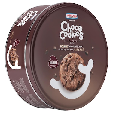 Americana &amp; Hershey's Double Chocolate Chip Cookies Tin 504g