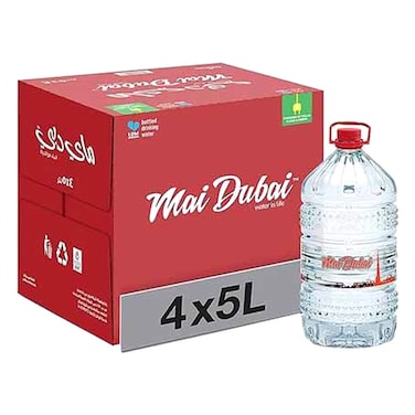 Mai Dubai Low Sodium Drinking Water 5L Pack of 4