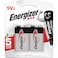 Energizer Max 9V Alkaline Batteries  Pack of 2