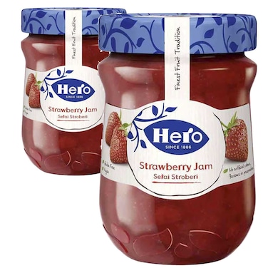 Hero Strawberry Jam, 350g Pack of 2