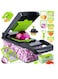 Vegetable Chopper Pro Onion Chopper 14 in 1Multifunctional Food Chopper Kitchen Vegetable Slicer Dicer Cutter Veggie Chopper With 8 Blades Carrot and Garlic Chopper With Container