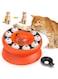 AquaFalcon Cat Slow Feeder, Interactive Slow Feeder Cat Bowl Raised Elevated Cat Puzzle Feeder Food Puzzle Feeder for Indoor Cats Slow Eating Dry Food
