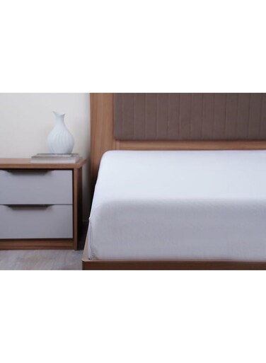 Home Retreat Super King Fitted Sheet 200x200+33cm - White