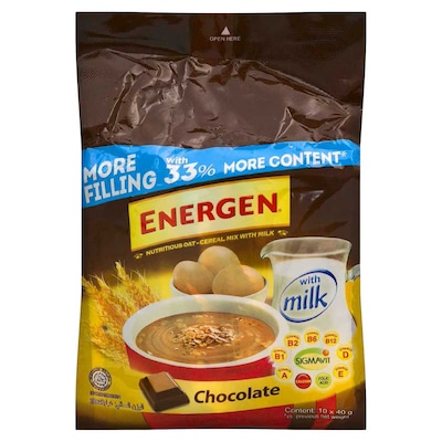 Energen Chocolate Cereals 30g Pack of 10