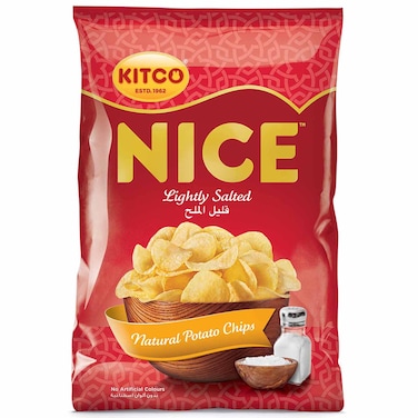 Kitco Nice Lightly Salted Natural Potato Chips, 14g, Pack of 21