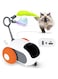 Twinkle Beauty Interactive Remote Control Cat Toy Car with Feathers, USB Rechargeable, 3 Modes