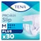 Tena Proskin Slip Plus Adult Diaper Unisex, Medium 30 Diapers