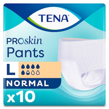 Tena Proskin Adult Pants Normal Unisex, Large 10 Count