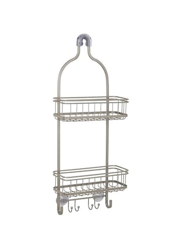 Zenna Home Hanging Over-the-Shower Caddy, Satin Nickel