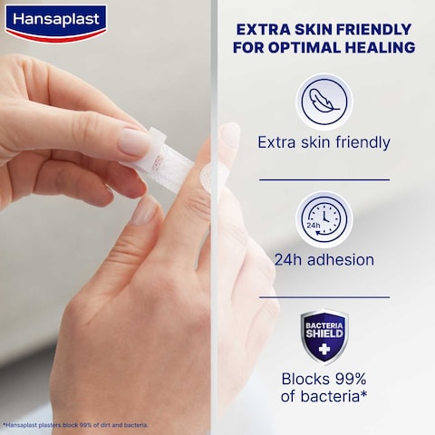 Hansaplast Sensitive Wound Plasters, Skin Friendly, Non-stick, 20 Strips