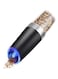 YNTT Electric Pepper Grinder or Salt Grinder Mill with Adjustable Coarseness Ceramic Mechanism, Automatic Operation, Battery Powered with Blue LED Light