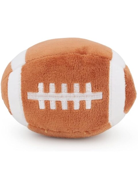 TONYFY Dog Toys Balls - Chewable Plush Rugby for Dogs, Soft Pet Squeaky Ball Stuffed with Fluffy, Durable Indoor &amp; Outdoor Dog Puzzle Toy, Birthday &amp; Holiday Gifts for Puppy Small and Medium Breeds
