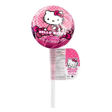 Hello Kitty Mega Assorted Fruit Flavored Lollipops with Candy Container, 135g