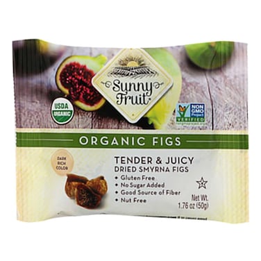 Sunny Fruit Organic Dried Smyrna Figs, 50g