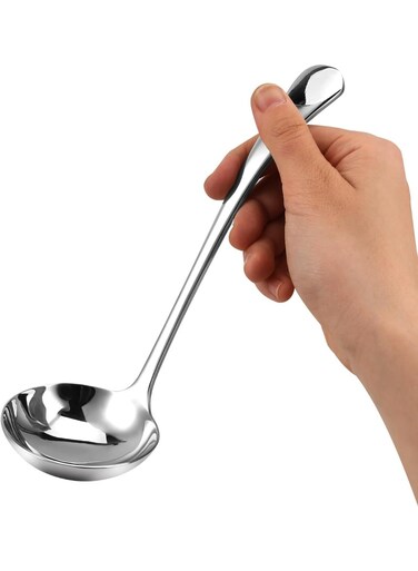 Inch Silver Small Gravy Soup Ladle, 18/10 Stainless Steel, 1 Pc, Kitchen Ladle