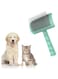 James love Extra Long Pins Firm Slicker Large Brush for Long and Loose Haired Pets,Grooming Wire Slicker Brush for Cats,Dogs Deshedding,Removes Knotted Hair,Undercoat,Floating Hair,25mm(1")(Green)